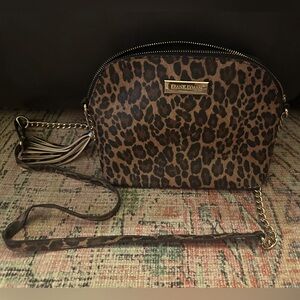 Frank Lyman Design Cheetah Print Crossbody Bag